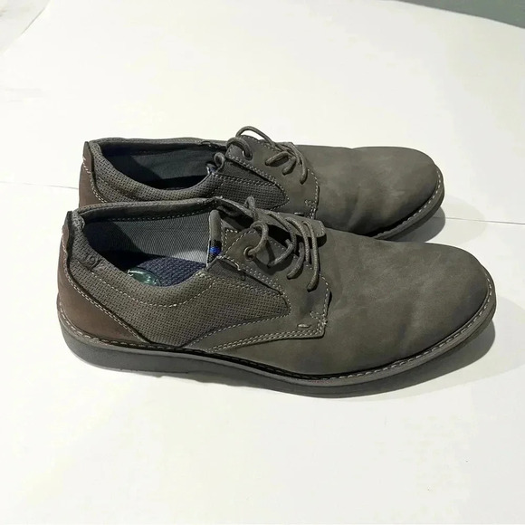 Nunn Bush CADET‎ PLAIN TOE OXFORD comfort gel memory lightweight mens 9.5 gray main image 5
